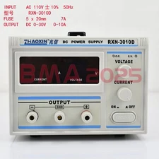 New RXN-3010D Digital Linear Adjustable DC Power Supply Meter Tester 0-30V 110V