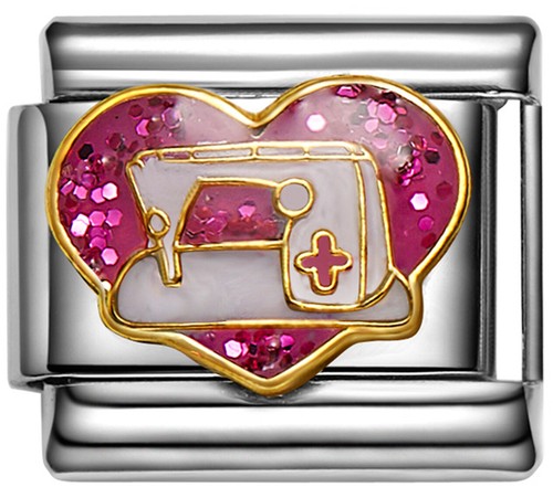 Stylysh Charms DEPRESSION Enamel Link Set - 9mm, Triple Pack, For Italian Charm Bracelets, 304L Stainless Steel - View #6