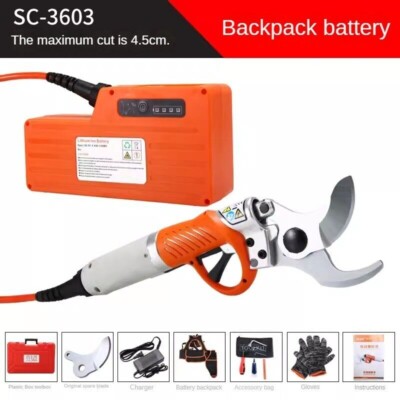 4.5CM Electric Pruning Shears Fruit Tree Scissors Rechargeable Gardening Shears