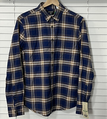Dockers Men Organic Cotton Stretch Comfort Regular Fit Button-Up Shirt Blue  S/P | eBay