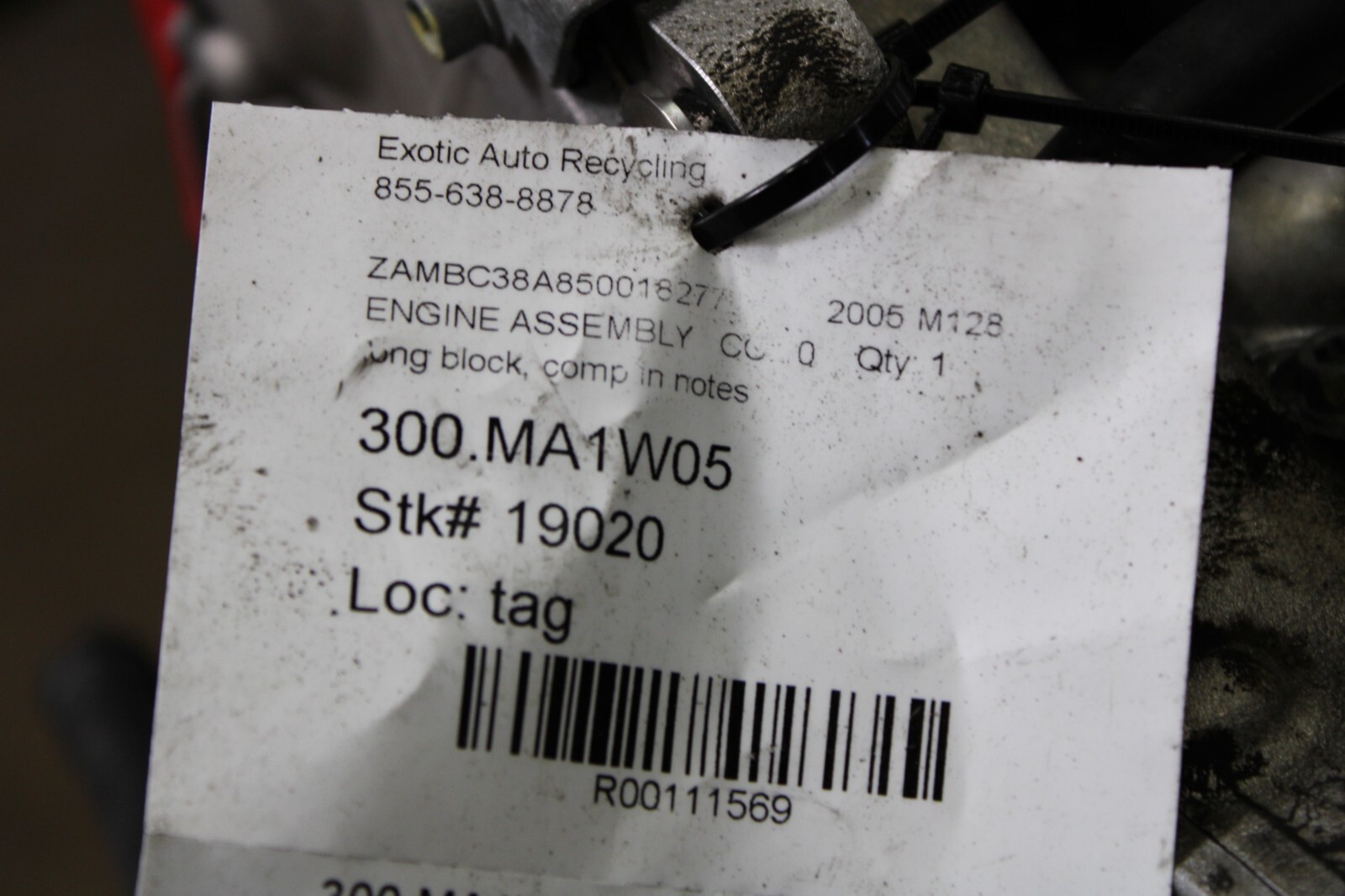 2005 Maserati M138 Coupe, Engine Long Block, With Warranty 133k Miles