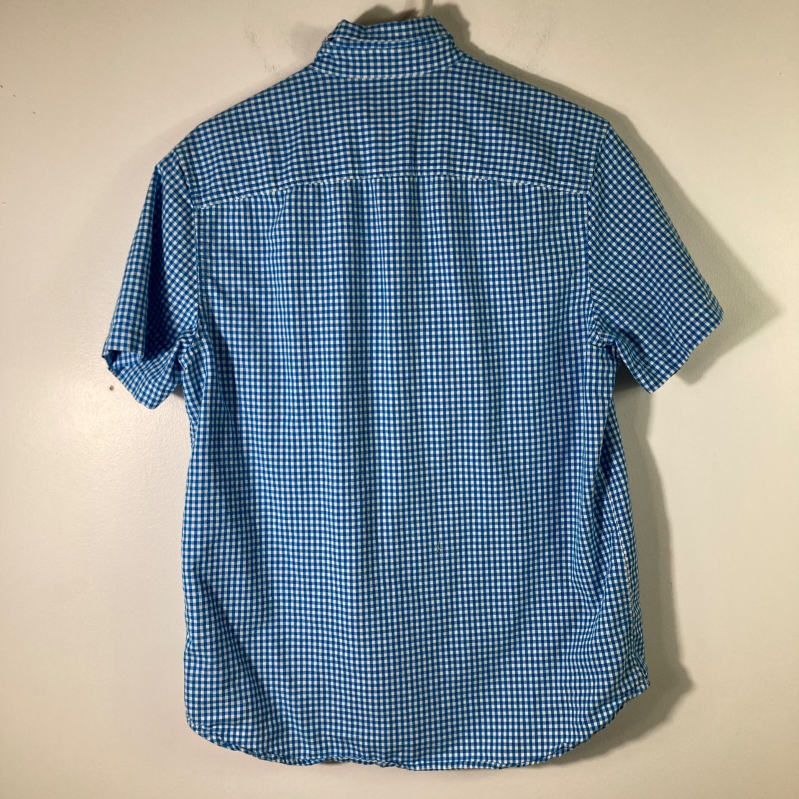 Mens Basic Editions Short Sleeve Button Gingham S… - image 2