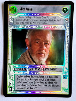 Reflections I 1 Ben Kenobi Super Rare Foil SRF Star Wars CCG