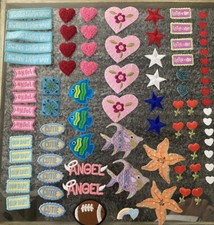 84 PCs Kids Embroidery Patches iron,sewing, Sticker On clothes