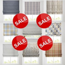 *CLEARANCE* Patterned Roman Blinds - Fully Lined