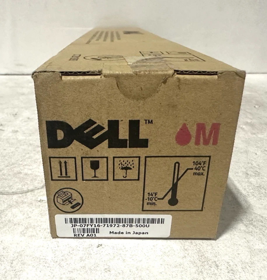 Genuino Nuevo Original Tóner de Alta Capacidad 7FY16 para Dell 7130cdn-Magenta Foto 3 de 3