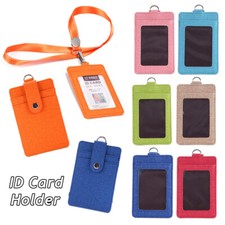 Card Cover ID Holder Name Badges Bank Credit Work Card Case Protector Business