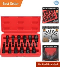 Professional 12-Piece Magnetic Driver Kit - Heavy-Duty with SAE & Metric Sizes