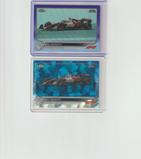 2022 Topps Chrome Formula 1 - F1 Zhou Guanyu RC Purple /399 & Sapphire 126 SP