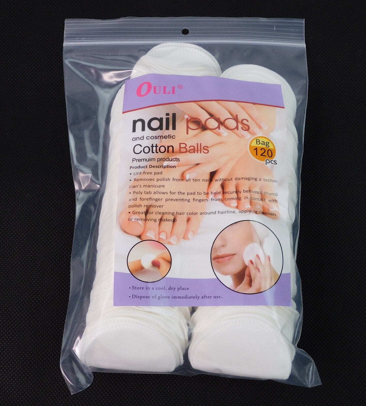 Soft Cotton Pads Rounds 120 Count for Makeup & Skincare-image