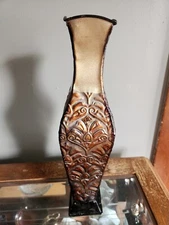 Iron Vase - Lifetime Brands Elements 17in Blue Finial Embossed Iron Vase