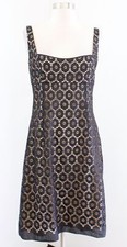 Elie Tahari Womens Black Lace Illusion Sleeveless Sheath Dress Size 8 Cocktail