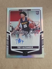 2024-25 Panini Donruss Trey Alexander Auto Signature Series RC SS-TRA