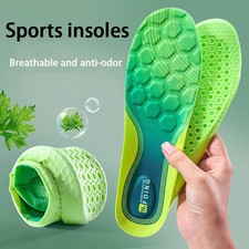 1Pair Breathable Sports Insoles wormwood anti-odour Insole Shock-absorbing Shoe