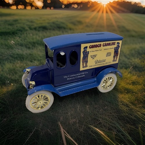 Conoco Gasoline 1923 Chevy Die-Cast Metal Vehicle / Bank / Ertl Collectible
