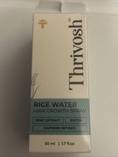 Thrivosh Rice Water Hair Growth Spray 1.7 fl oz Vegan Rice w/Biotin New Sealed