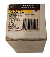 NIB GENERAL ELECTRIC CR104PLG32 INDICATOR LIGHT WITHOUT LENS