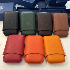 AFFARE PORTASIGARI CARTUJANO CUSTODIA  IN PELLE  X 3 TOSCANI AMMEZZATI 7 Colori