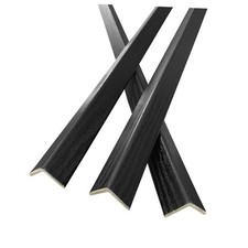 PCS 45" Wall Corner Protector Trim Borders for Wall Wood Grain Wall 3 Black