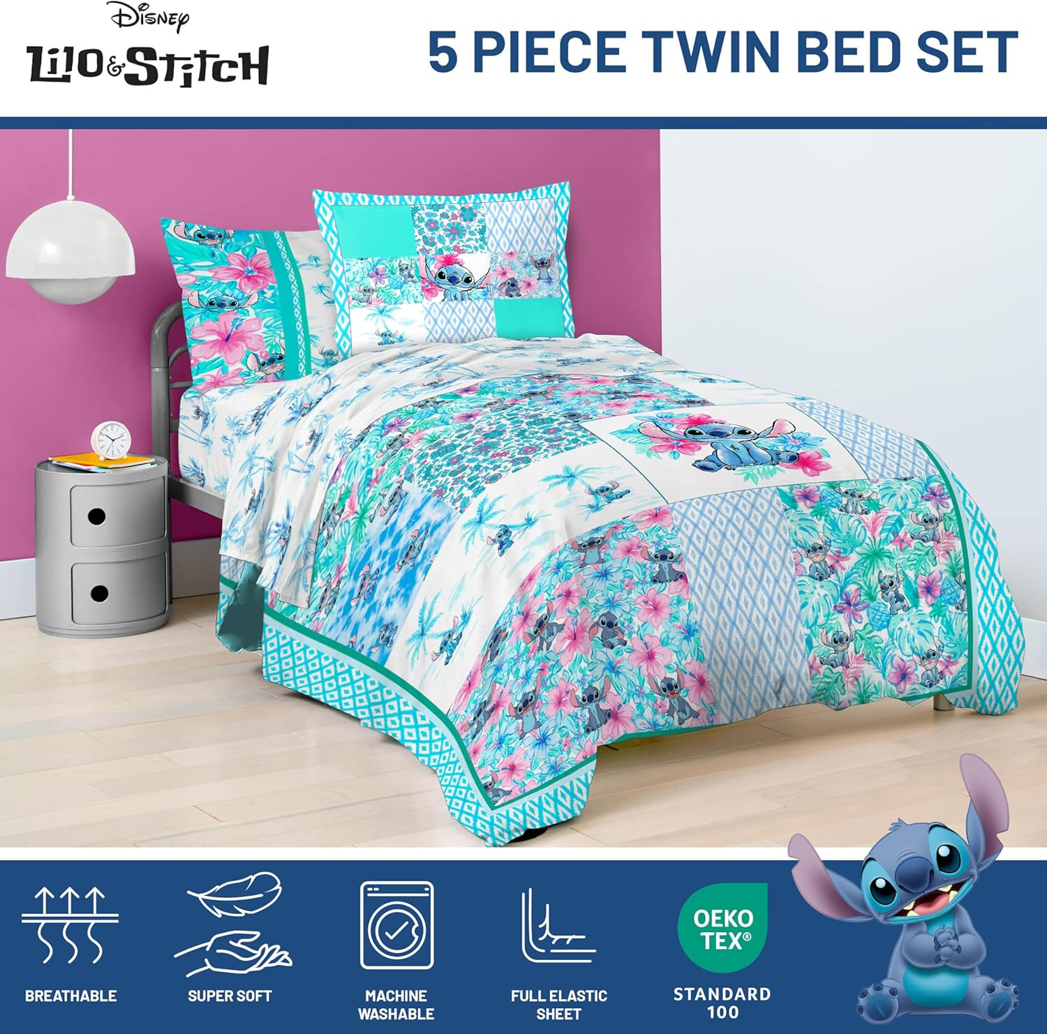 Jay Franco Kids Comforter Set Includes Sheets and Pillow Covers - Soft and Cozy 