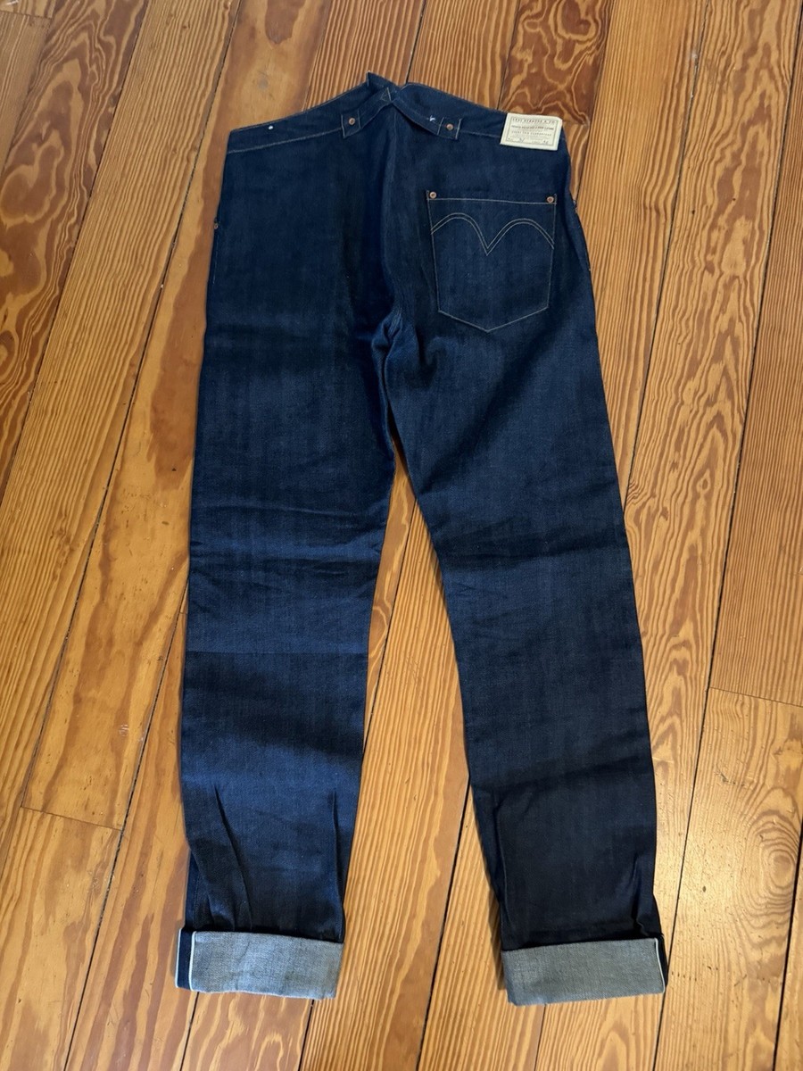LEVI VINTAGE CLOTHING LVC 1878 501 SELVEDGE MADE IN USA BLUE JEANS