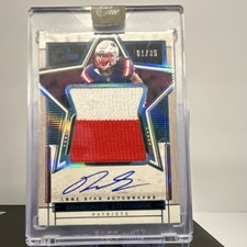 Panini One Lone Star Autographs  Rhamondre Stevenson #85 Blue 1/35 Patriots 
