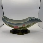 Vintage Hull Pottery Glossy Woodland pattern 14 1/4" Console Bowl W 29 USA