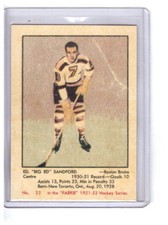 Ed Sandford 2002-03 ITG Parkhurst Reprints Card #154