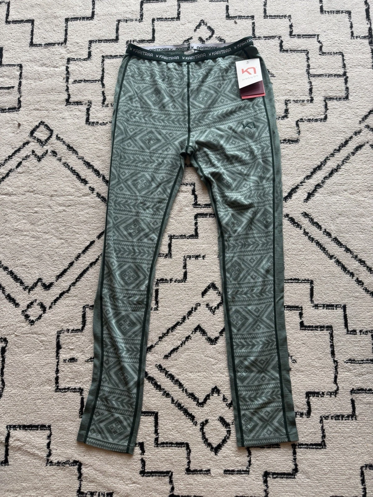 Kari Traa Wool Base Layer Women's Pants 60% Wool Size Medium