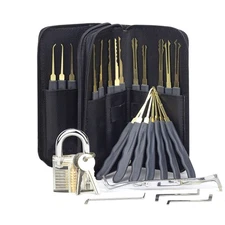 24Pcs Stainless Steel Professional Key Extractor Remover Training Tools Set