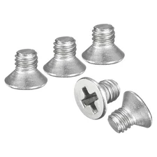 M3-0.5x3 Flat Head Machine Screws -50pcs -304 Stainless Steel -Silver