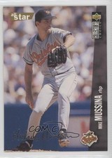 1996 Collector's Choice All-Star Silver Foil Signature Mike Mussina HOF 1c19