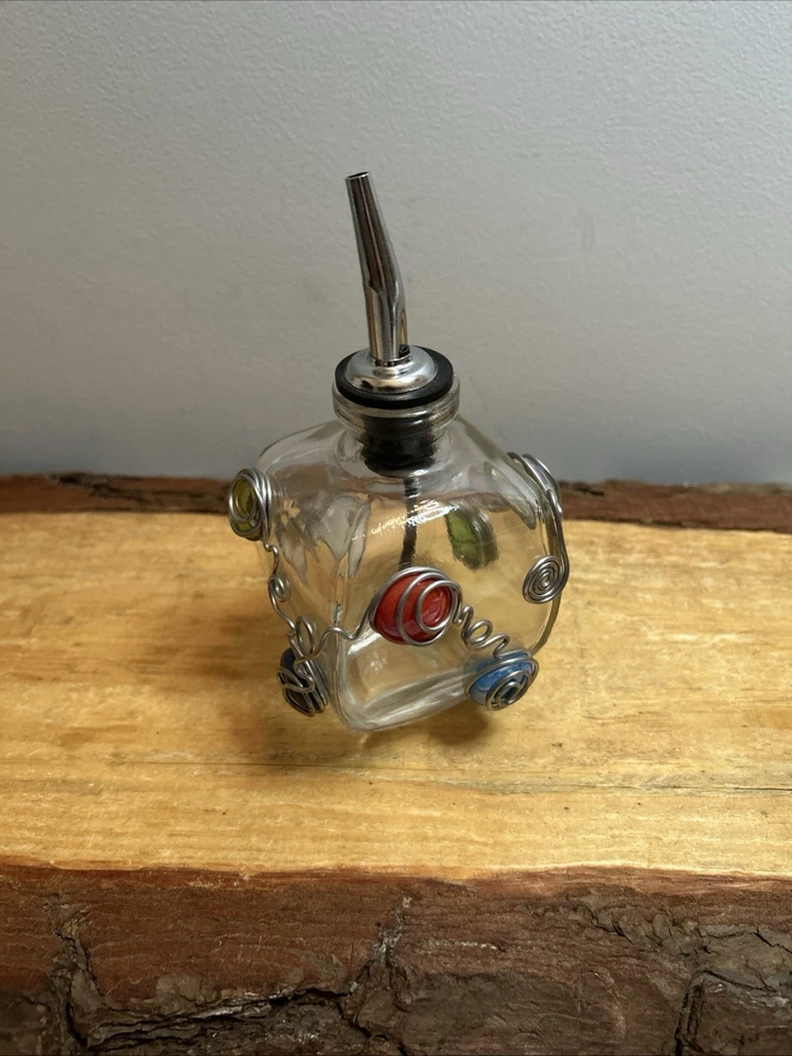 Diseño retro, dispensador de vinagre/aceite. Multicolor Foto 3 de 4