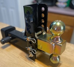 6" Adjustable Trailer Hitch Ball Mount | 2" & 2-5/16" Tow Balls | 15,000-22,000