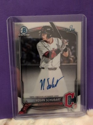 2025 Bowman Draft - Chrome Prospect Autographs Nolan Schubart #CPA-NS (AU, RC)