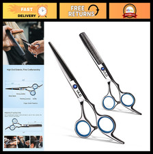 Professional Hair Cutting Scissors  Thinning Shears Kit - 6.5" Japanese Steel,
