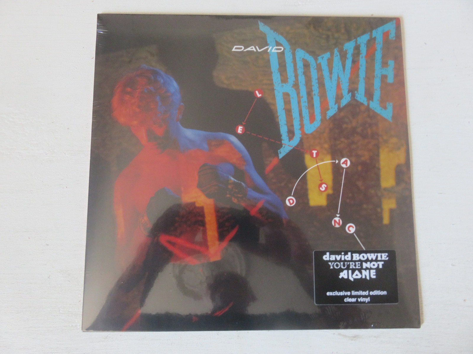 DAVID BOWIE Let's Dance - YOU'RE NOT ALONE EXCLUSIVE CLEAR VINYL LP