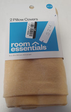 Room Essentials 2-Pack Dark Yellow Pillow Covers 16" X 16"