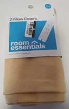 Room Essentials 2-Pack Dark Yellow Pillow Covers 16" X 16"