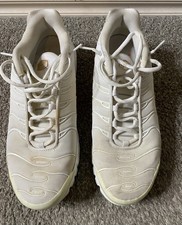 Men's Nike Air Max Plus Tn White Silver Orange AO9564-100 size 12