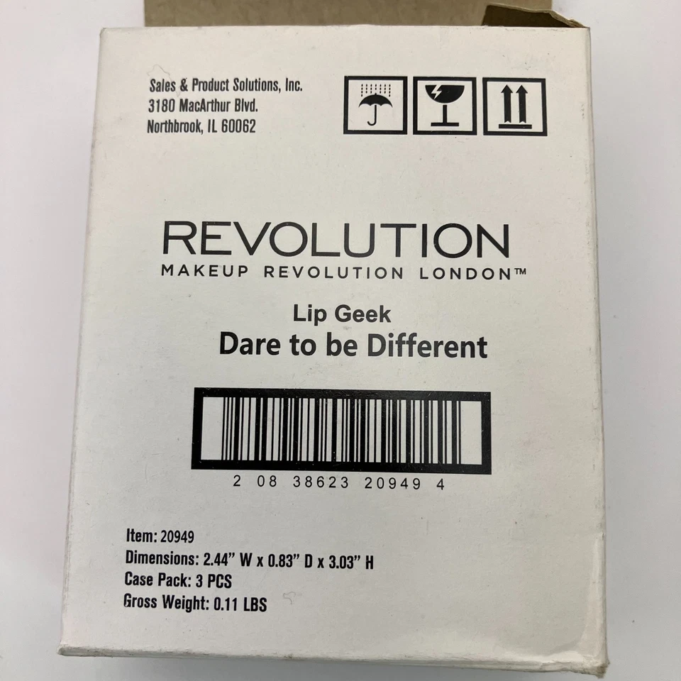 Makeup Revolution I Heart Makeup Lip Geek Lipstick dare to be different Pck of 3 - Image 2 of 4