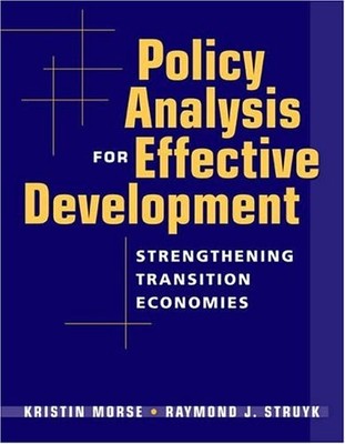 Policy Analysis for Effective Develo..., Morse, Kristin