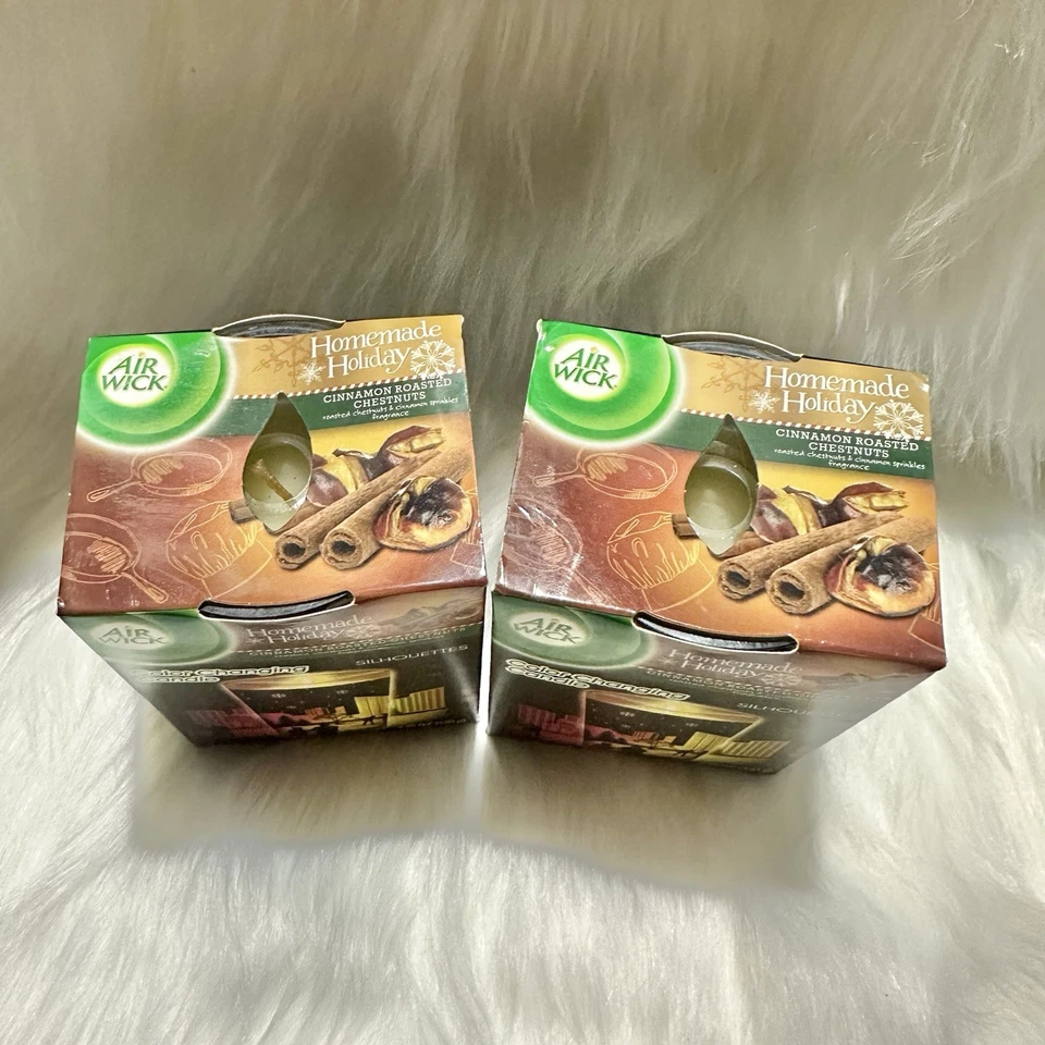 DC'D Air Wick Siluetas Cambio de Color Canela Castañas Asadas JUEGO DE 2 Foto 2 de 4