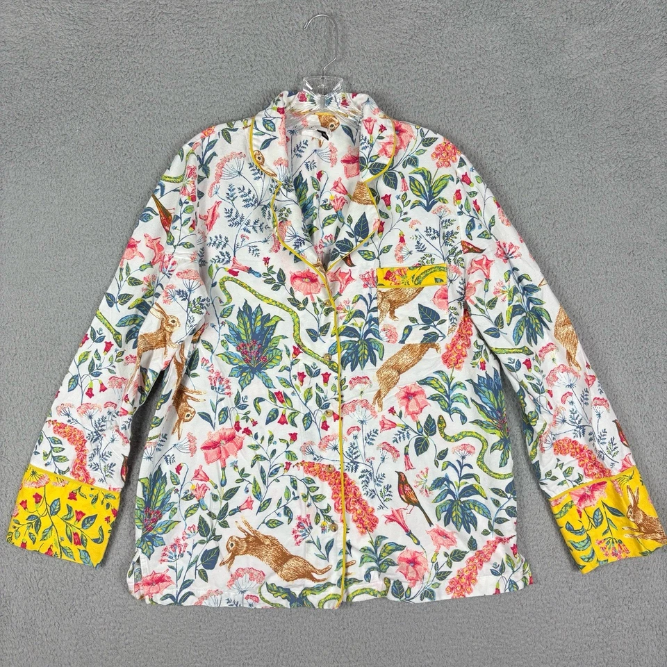 Conjunto de pijama Anthropologie Kelly Louise Judd para mujer franela mediana Forest Fable Foto 2 de 4