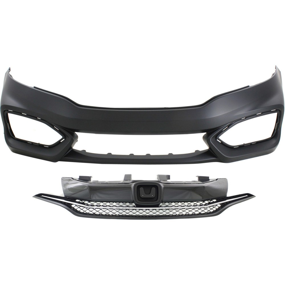 2014-2015 Honda Civic Textured Grille with Bumper Cover Kit