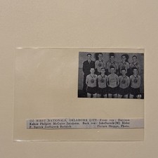 First Nationals Oklahoma City Oklahoma 1933 Basketball Team Picture