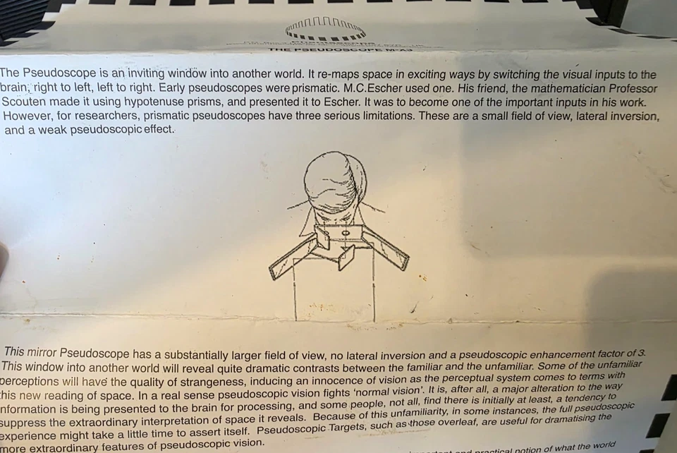 RARE Phantascope The Pseudoscope M-X3 By Terry Pope Original W/ Hard Case - Image 4 of 4