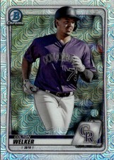 2020 Bowman Colton Welker #BCP-87 Chrome Prospects Atomic Refractor Colorado 22M