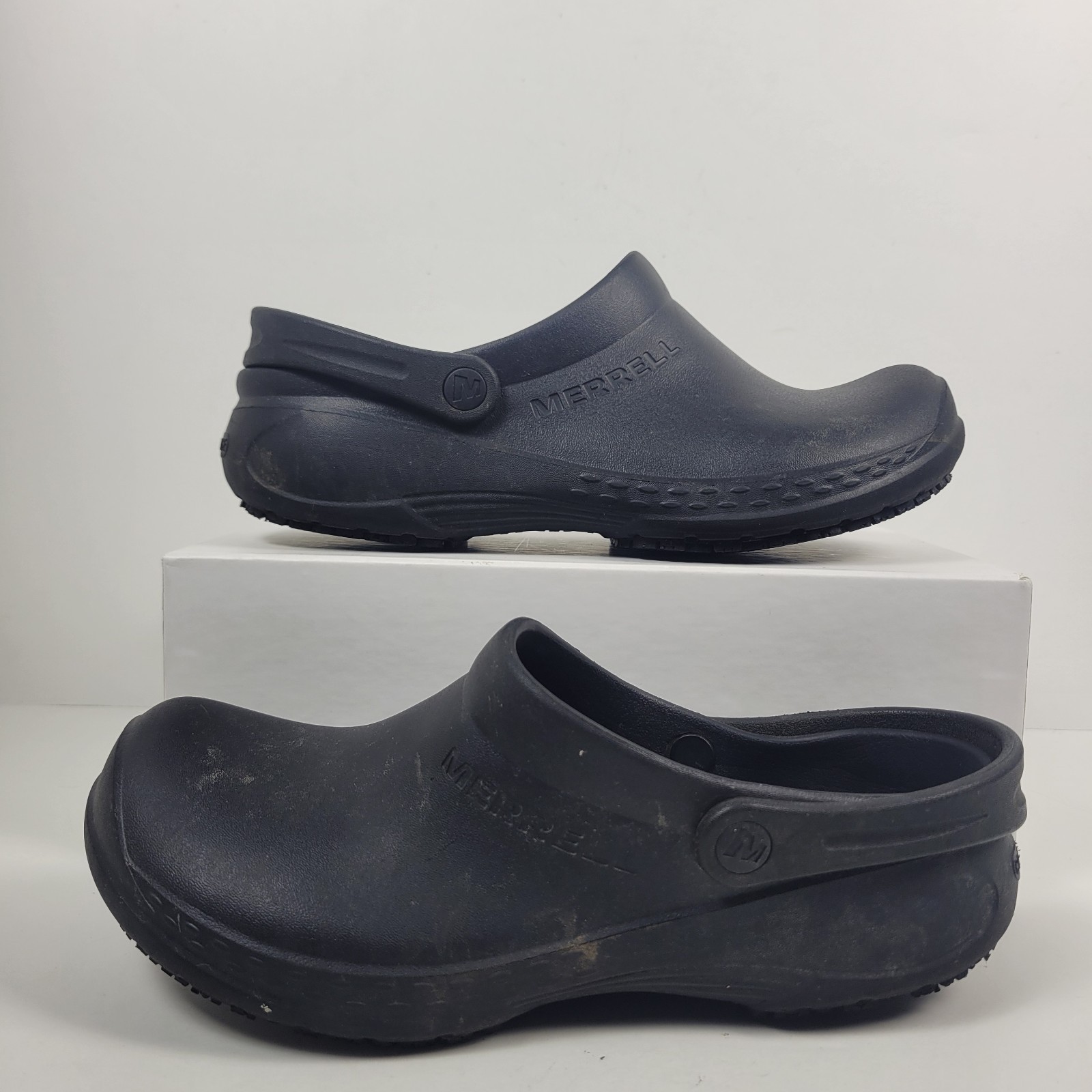 Merrell Work Encore Service Pro Uomo Taglia 8 Nero Antiolio e Antiscivolo