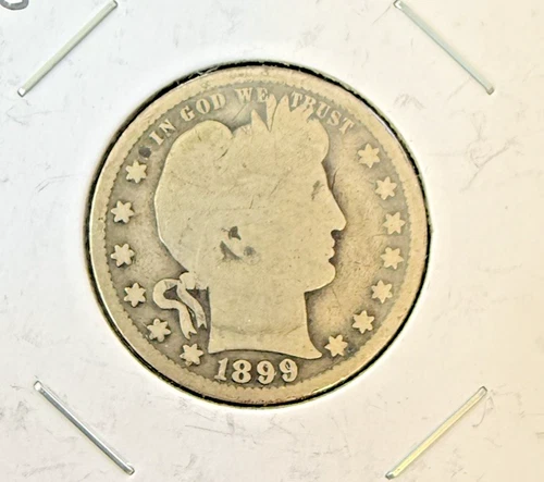 1899-S 25c Barber / Liberty Head Quarter - Uncertified - Good Condition
